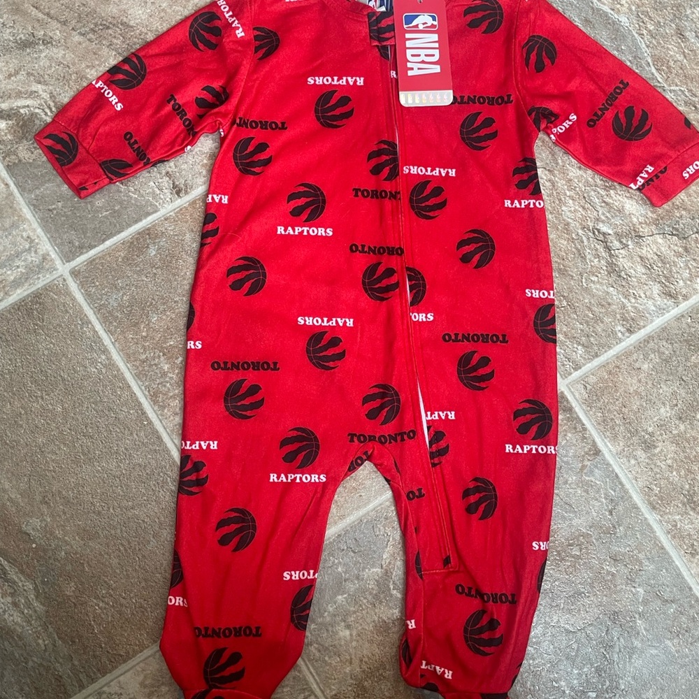 NBA Raptors Red and Black Kids Footie
